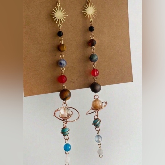 Jewelry - COPY - 5 items for 20 deal|2pcs Vintage Bohemian Handmade
Natural Beads Solar S…